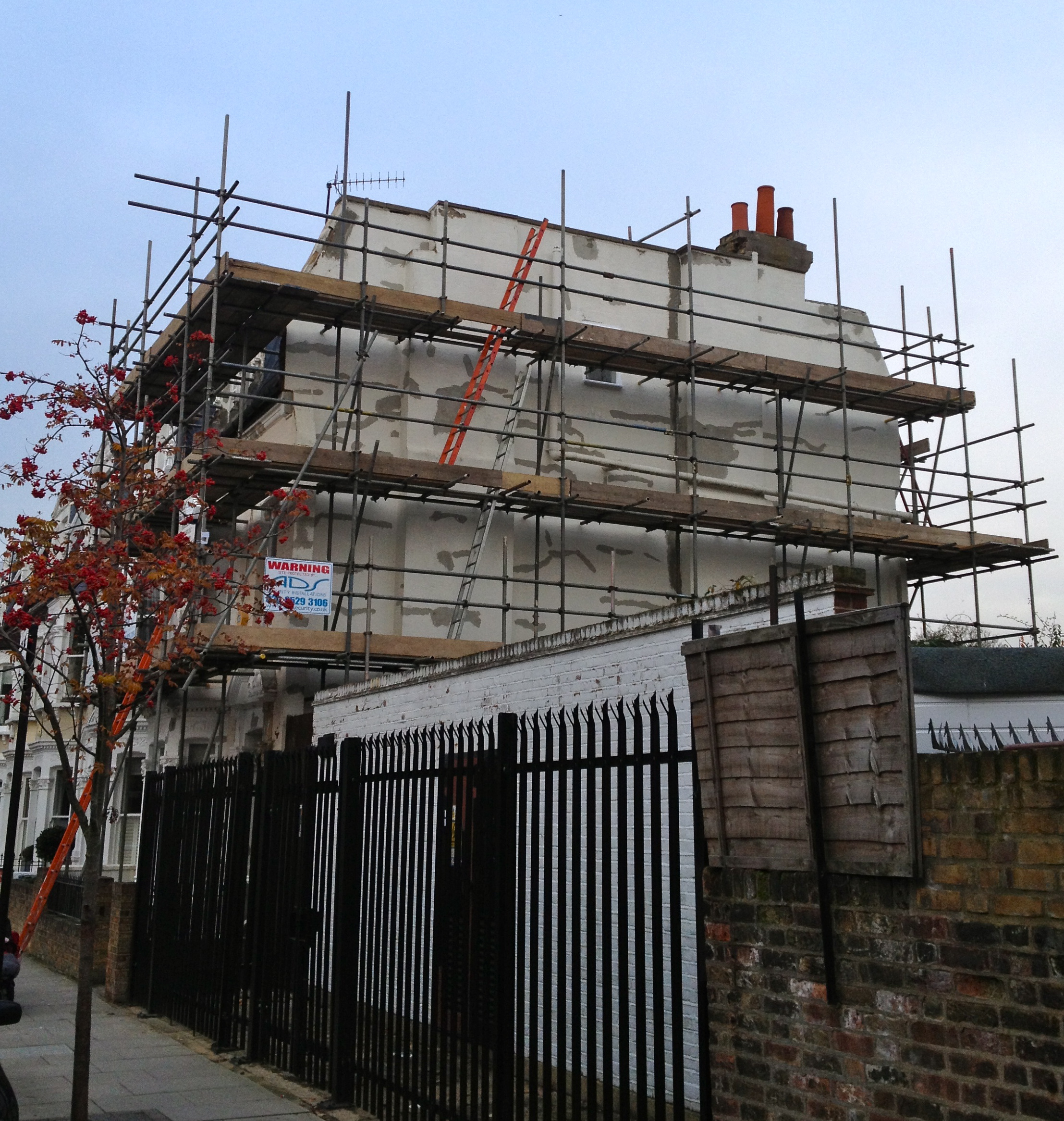 Before image of Fulham Town house - completed December 2013.